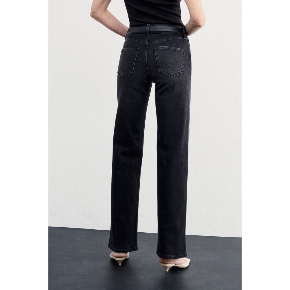 AYR The Secret Sauce Size 25S Date Night Black Wide Leg High Rise Jeans - Picture 2 of 8